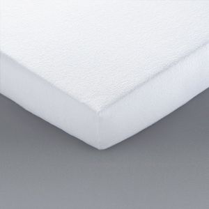 La Redoute Intérieurs - Matrasbeschermer - Wit - Katoenen Badstof - Anti-Mijt
