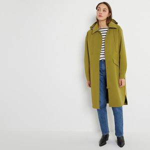 Oversized parka met afneembare kap LA REDOUTE COLLECTIONS. Katoen materiaal. Maten L. Groen kleur