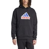 ADIDAS SPORTSWEAR - Hoodie - Zwart - Katoen - Met Kap