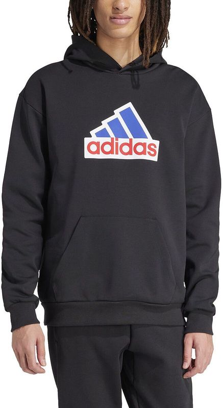 ADIDAS SPORTSWEAR - Hoodie - Zwart - Katoen - Met Kap