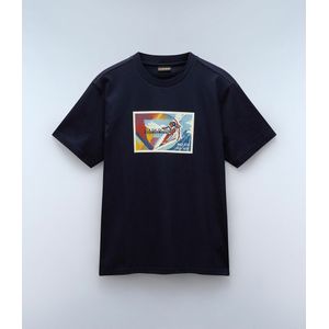 NAPAPIJRI - Portalet - T-shirt - Marineblauw - Katoen
