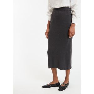LA REDOUTE COLLECTIONS - Kokerrok - Antraciet Grijs - Tricot