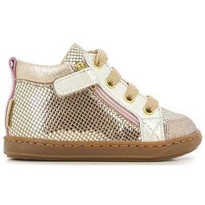 Sneakers Bouba Bi ZIp SHOO POM. Leer materiaal. Maten 25. Goudkleur kleur