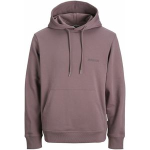 JACK & JONES - Sweater - Oudroze - Met Kap en Print Achteraan