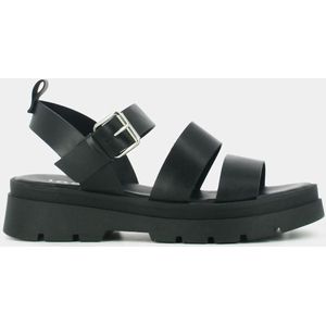 Sandalen in leer Priame , chunky zool JONAK. Leer materiaal. Maten 38. Zwart kleur