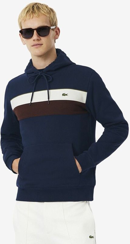 Lacoste - Hoodie - Blauw - Heren - Iconische Stijl - Katoen