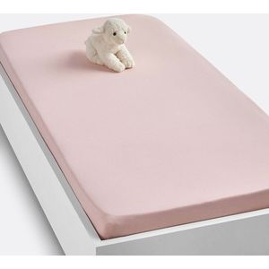 LA REDOUTE INTERIEURS - Hoeslaken Babybed - Lichtroze - 100% Katoen