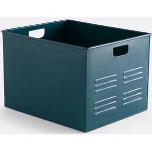 Hiba - Opbergkist - Pruisisch Blauw - Metaal - 2 Handgrepen