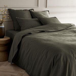 AM.PM. - Gypse - Dekbedovertrek - Kaki - Gewassen Voilekatoen