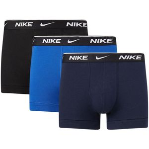 Set van 3 effen boxershorts Signature NIKE. Katoen materiaal. Maten S. Zwart kleur