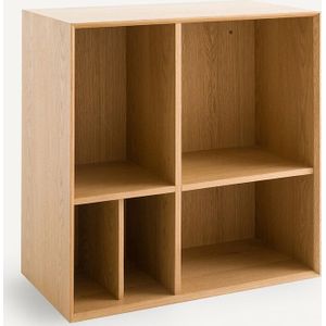 Mikube - Boekenkast - Naturel Eikenhout - 4 Nissen
