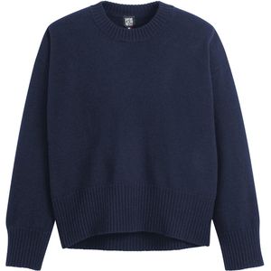 La Redoute Collections - Gebreide Trui - Marineblauw - Wol en Kasjmier