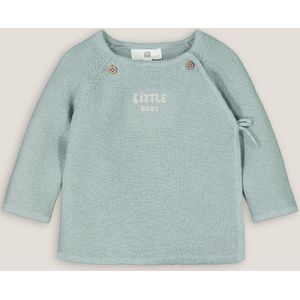 Baby shirt in fijn tricot LA REDOUTE COLLECTIONS. Katoen materiaal. Maten 3 mnd - 60 cm. Groen kleur