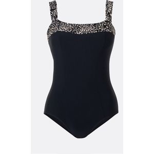 LA REDOUTE COLLECTIONS PLUS - Badpak - Zwart/Wit - 80% Polyamide - Antislipband