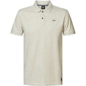 Polo met korte mouwen PETROL INDUSTRIES. Katoen materiaal. Maten L. Beige kleur