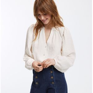 LA REDOUTE COLLECTIONS - Blouse - Ivoor - Viscose - Losvallend met Ballonmouwen