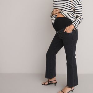 Bootcut jeans voor zwangerschap LA REDOUTE COLLECTIONS. Denim materiaal. Maten 38 FR - 36 EU. Zwart kleur