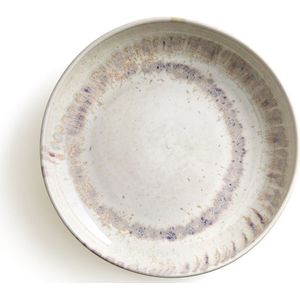 Set van 4 diepe borden in reactief geëmailleerd aardewerk, Traba AM.PM. Zandsteen materiaal. Maten één maat. Wit kleur