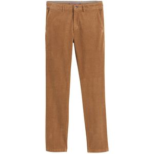 Chino in fluweel Denton TOMMY HILFIGER. Katoen materiaal. Maten Maat 34 (US) - Lengte 32. Kastanje kleur