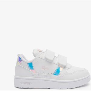 Sneakers in leer T-Clip LACOSTE. Polyurethaan materiaal. Maten 23. Wit kleur