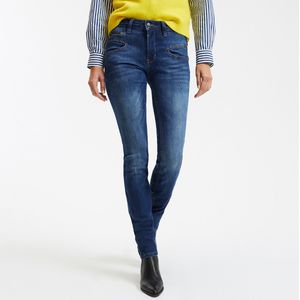 Slim jeans Alexa High Waist FREEMAN T. PORTER. Katoen materiaal. Maten S. Blauw kleur