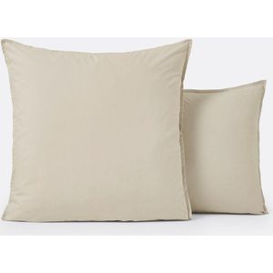 La Redoute Interieurs - Kussensloop - Naturel - Biologisch Perkalkatoen - 50 x 70 cm