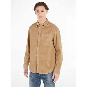 Los hemd in fluweel TOMMY JEANS. Katoen materiaal. Maten XS. Beige kleur