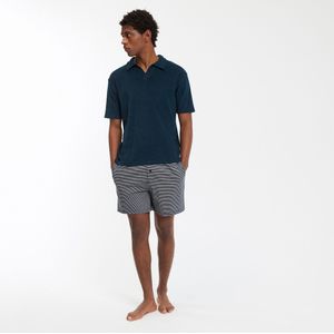 LA REDOUTE COLLECTIONS - Pyjashort T-shirt - Marineblauw - Bio Katoen
