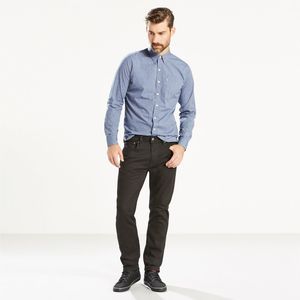 Rechte regular taper jeans 502™ LEVI'S. Katoen materiaal. Maten Maat 38 (US) - Lengte 34. Zwart kleur