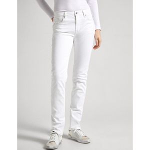 Slim jeans met hoge taille PEPE JEANS. Denim materiaal. Maten Maat 29 US - Lengte 30. Groen kleur