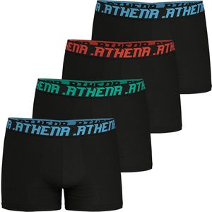 Set van 4 boxershorts My Petit Prix ATHENA. Katoen materiaal. Maten XL. Zwart kleur