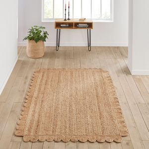 Vloerkleed in jute, Aftas LA REDOUTE INTERIEURS. Jute materiaal. Maten 200 x 290 cm. Beige kleur