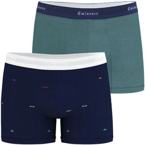 Set van 2 boxershorts Premium Tailor EMINENCE. Katoen materiaal. Maten L. Blauw kleur