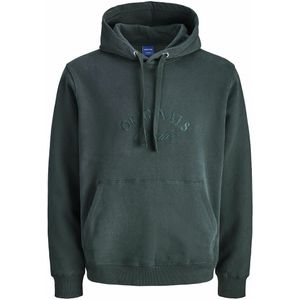 Hoodie met logo JACK & JONES. Katoen materiaal. Maten S. Groen kleur