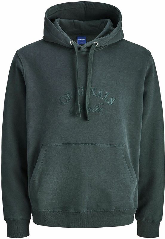 Hoodie met logo JACK & JONES. Katoen materiaal. Maten S. Groen kleur
