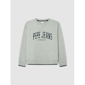 Sweater met ronde hals PEPE JEANS. Katoen materiaal. Maten 10 jaar - 138 cm. Grijs kleur