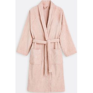 LA REDOUTE INTERIEURS - Trizie - Badjas - Poederroze - Fluweel 450g/m²