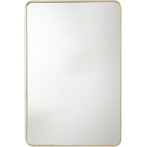 Rechthoekige spiegel 60x90 cm, Iodus LA REDOUTE INTERIEURS. Metaal materiaal. Maten één maat. Geel kleur