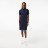 Lacoste - Supple Petit Piqué - Damespolo - Blauw - 100% Katoen