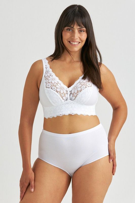 Miss Mary - Lace Dreams - Longline Beha - Zwart - Stretch Kant