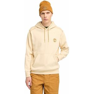 Hoodie met logo TIMBERLAND. Katoen materiaal. Maten S. Beige kleur