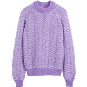 LA REDOUTE COLLECTIONS - Trui - Beige - Alpaca Mix - Opstaande Kraag