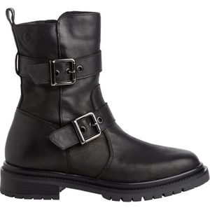 Biker boots in leer TAMARIS. Leer materiaal. Maten 39. Zwart kleur