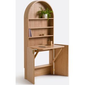 Eikenhouten gefineerd boekenkastbureau, Marcela