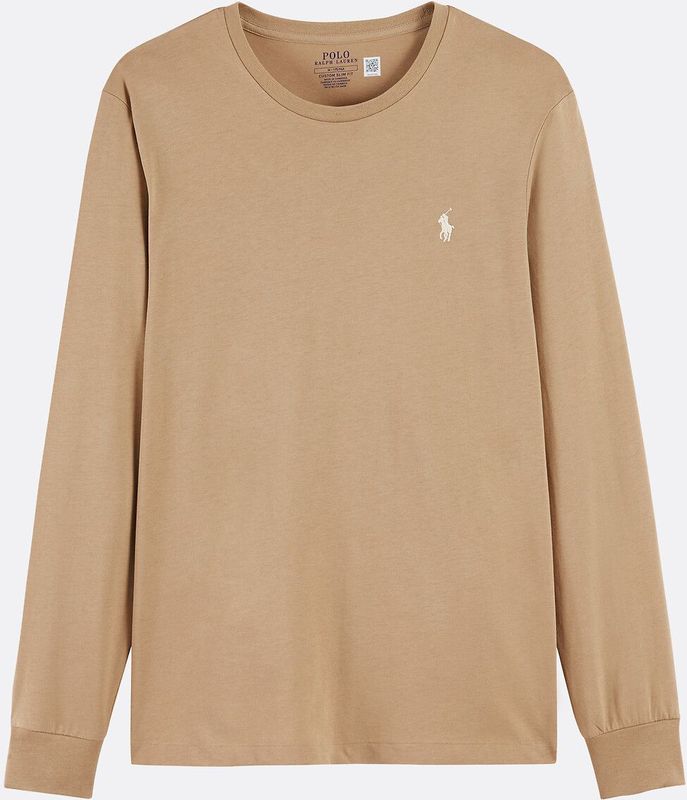 Polo Ralph Lauren - T-shirt - Kastanje - Katoenjersey - Lange Mouwen