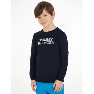 T-shirt met lange mouwen TOMMY HILFIGER. Katoen materiaal. Maten 16 jaar - 174 cm. Blauw kleur