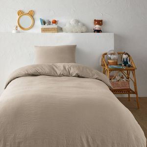LA REDOUTE INTERIEURS - Bedset - Beige - Gerecycled Gewassen Microvezel