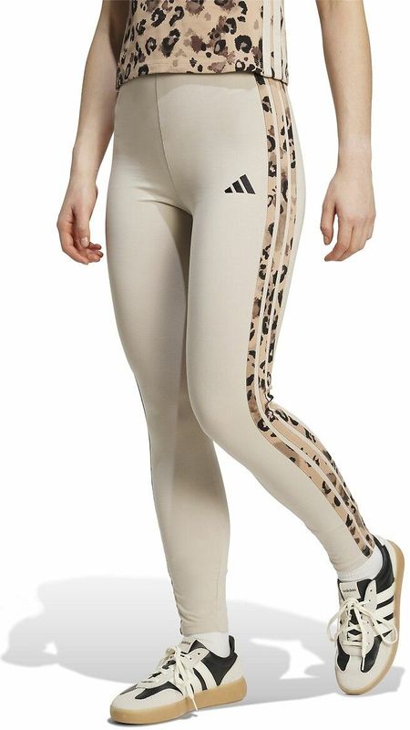 ADIDAS SPORTSWEAR - Luipaardlegging met 3 Stripes - Beige - Katoen