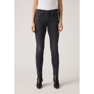 LEVI'S - 724 High Rise Straight - Jeans - Blauw - Denim materiaal