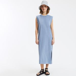 LA REDOUTE COLLECTIONS - Lange Mouwloze T-shirtjurk - Blauw - Katoen